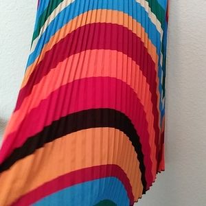 Pleated Colorful Skirt